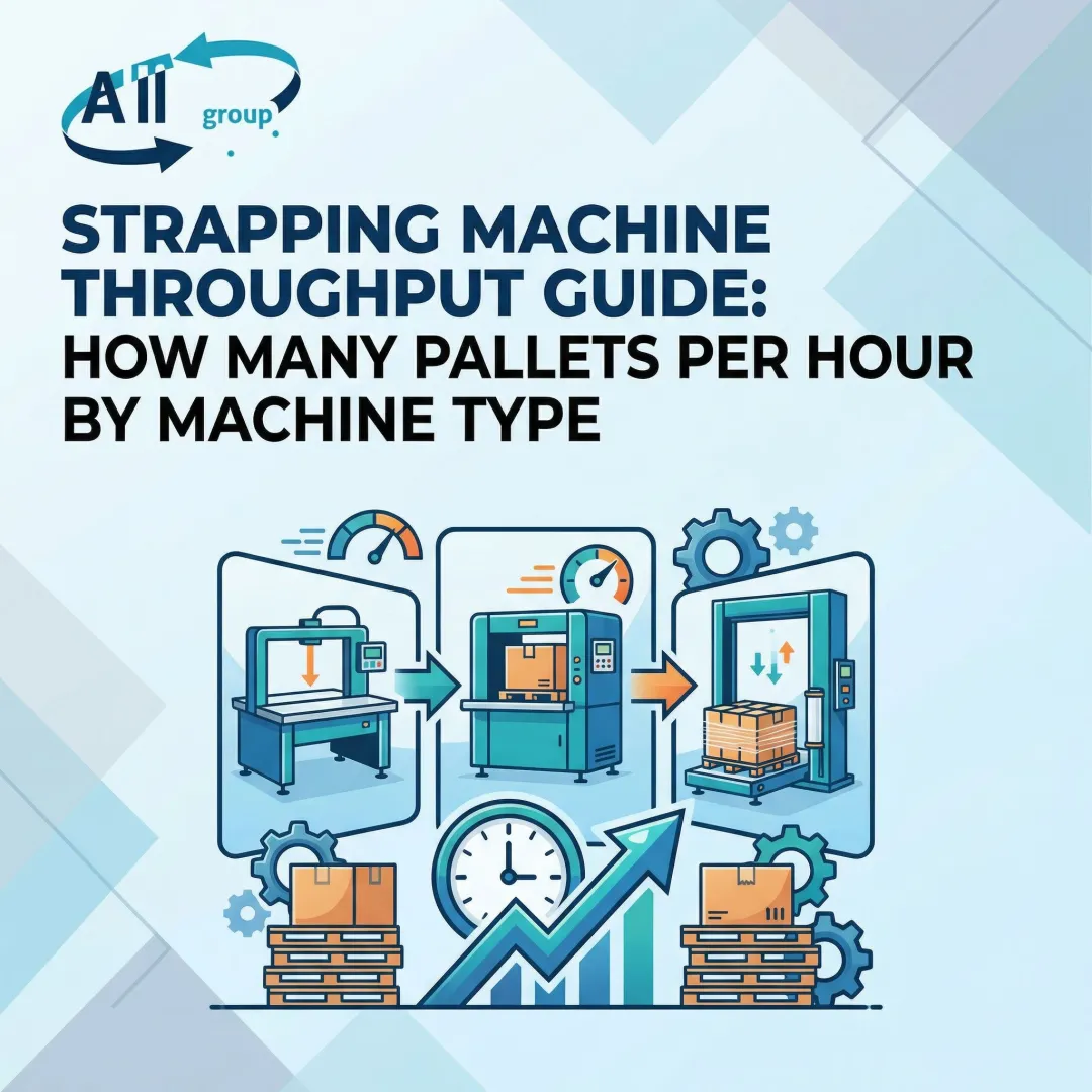 Strapping Machine Throughput Guide: How Many Pallets Per Hour by Machine Type