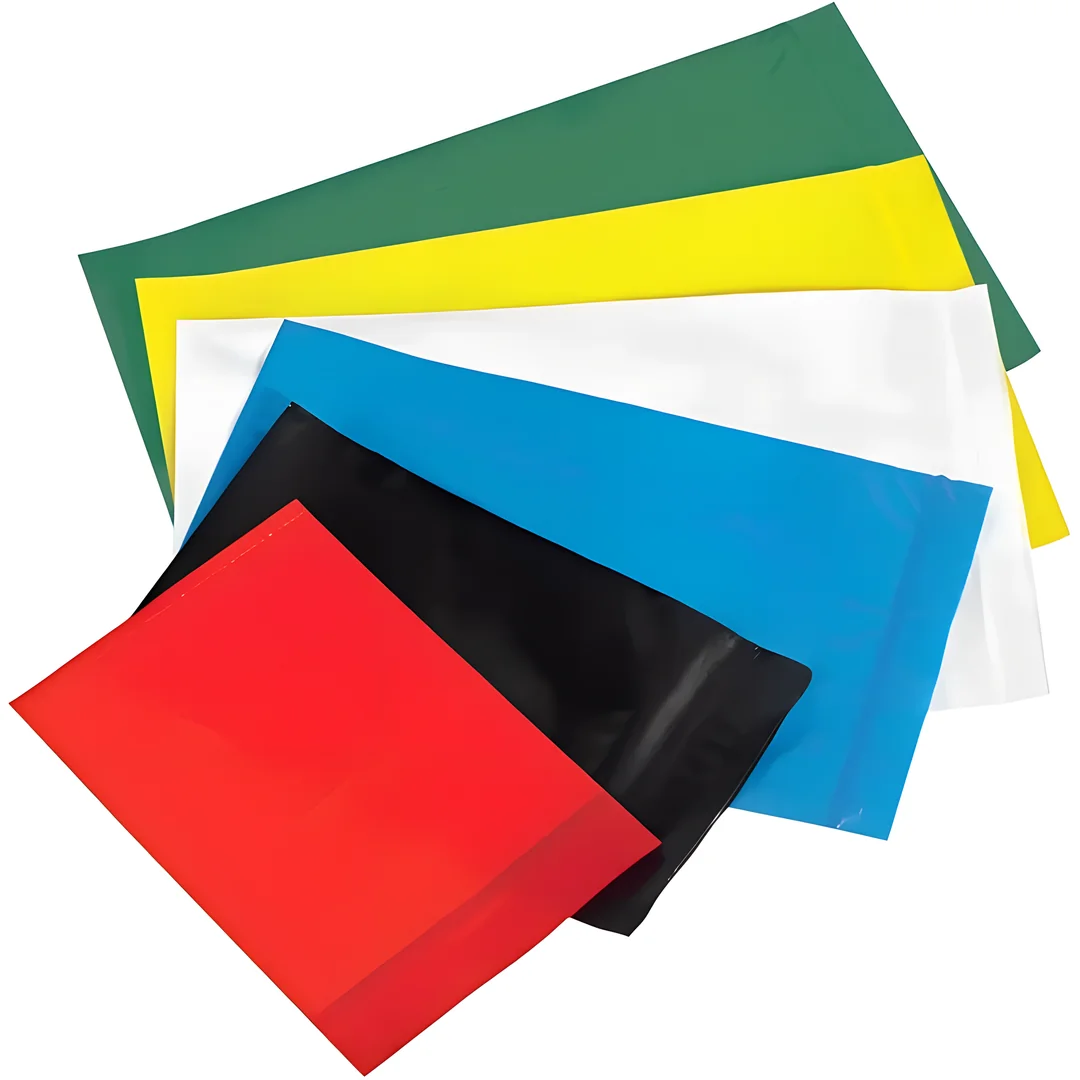 Flat Colored Poly Bags - 2 Mil