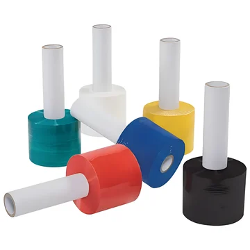 Colored Extended Core Bundling Stretch Film