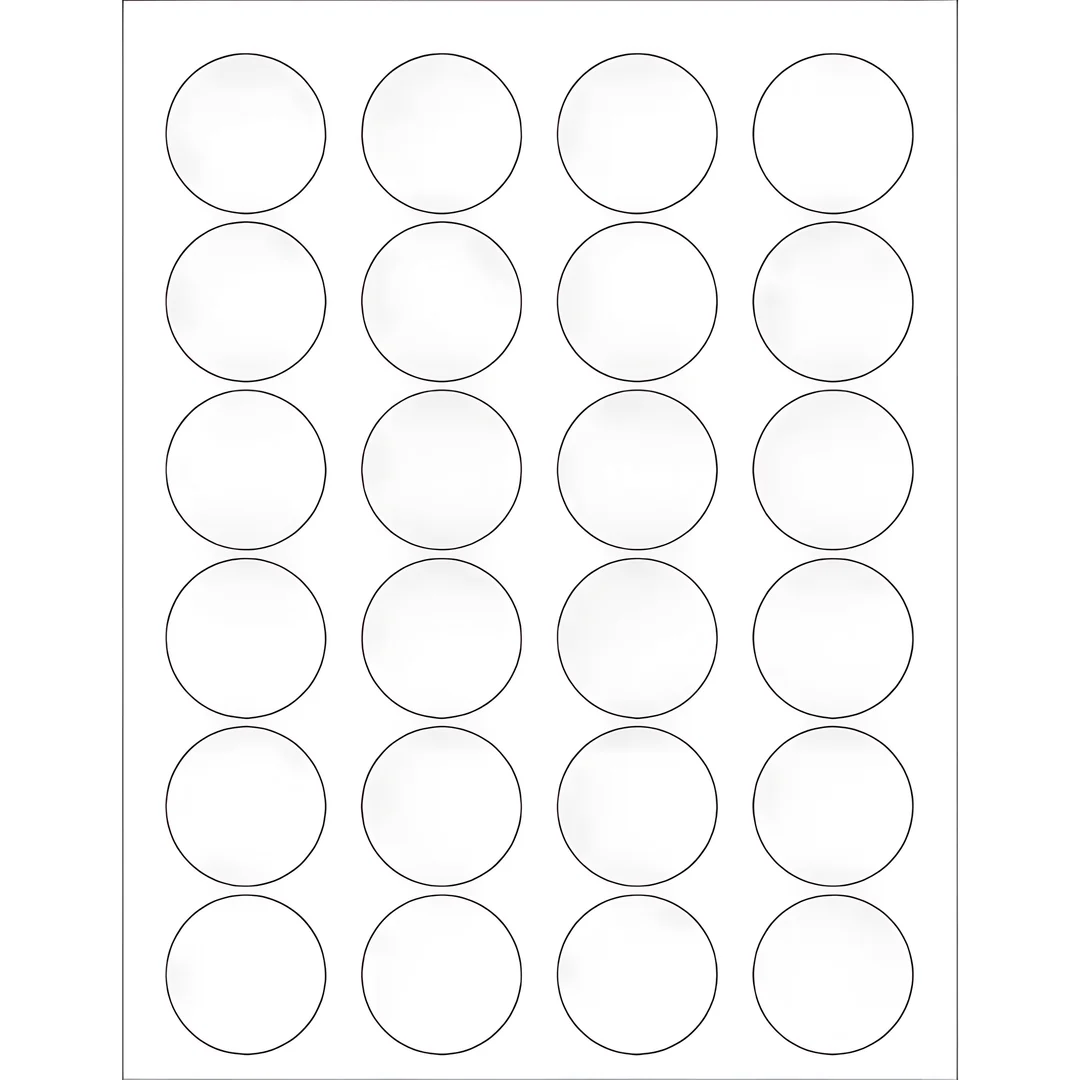 Clear Rectangle Laser Labels