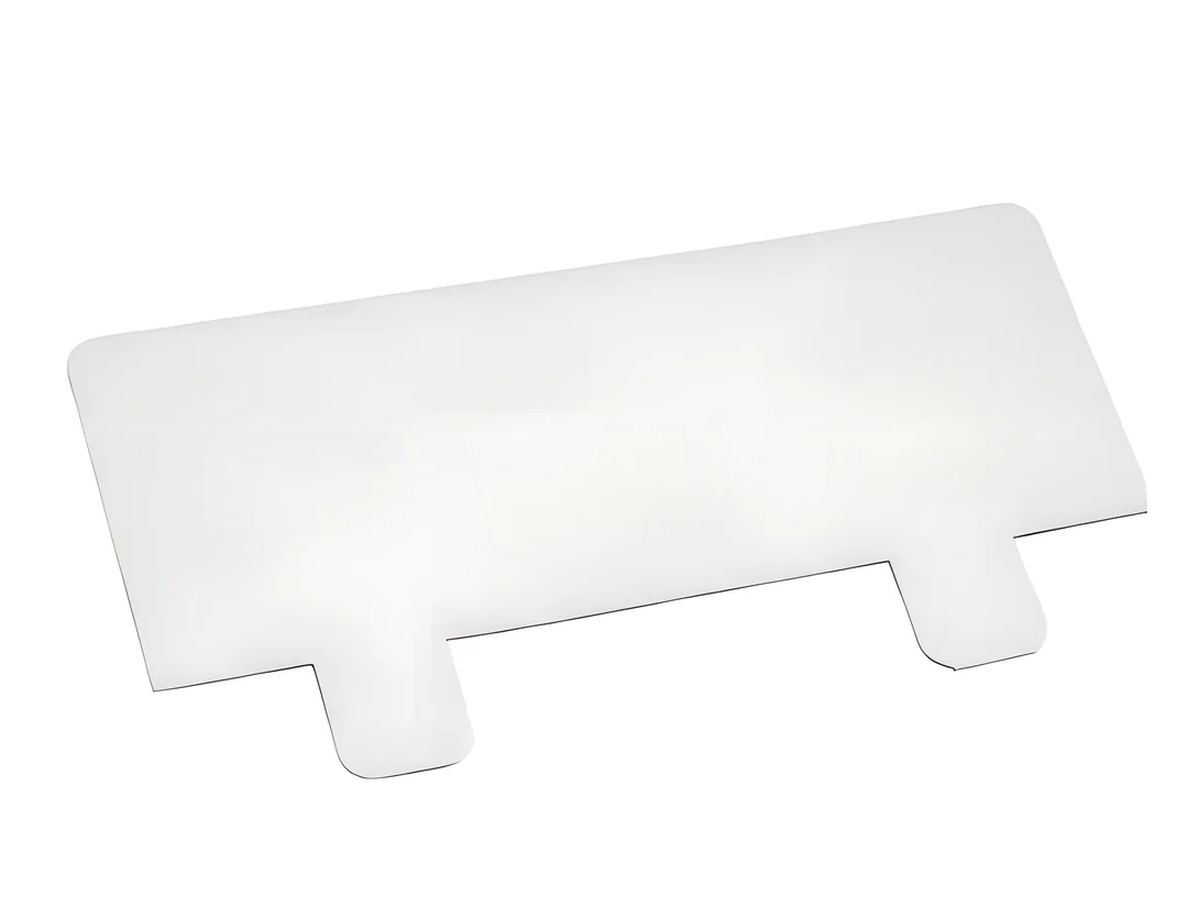 Tray Counter Display White Header Cards