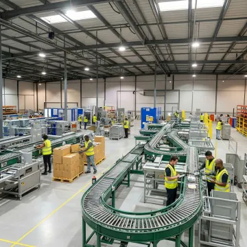 Warehouse team managing custom packaging solutions and inventory systems