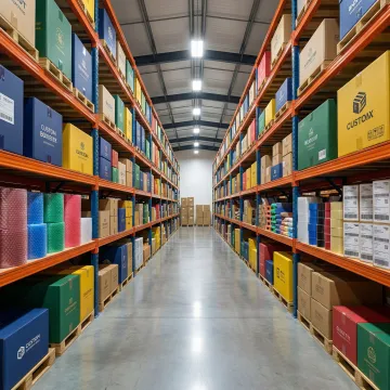 Custom packaging solutions and corrugated boxes in Albany, GA warehouse