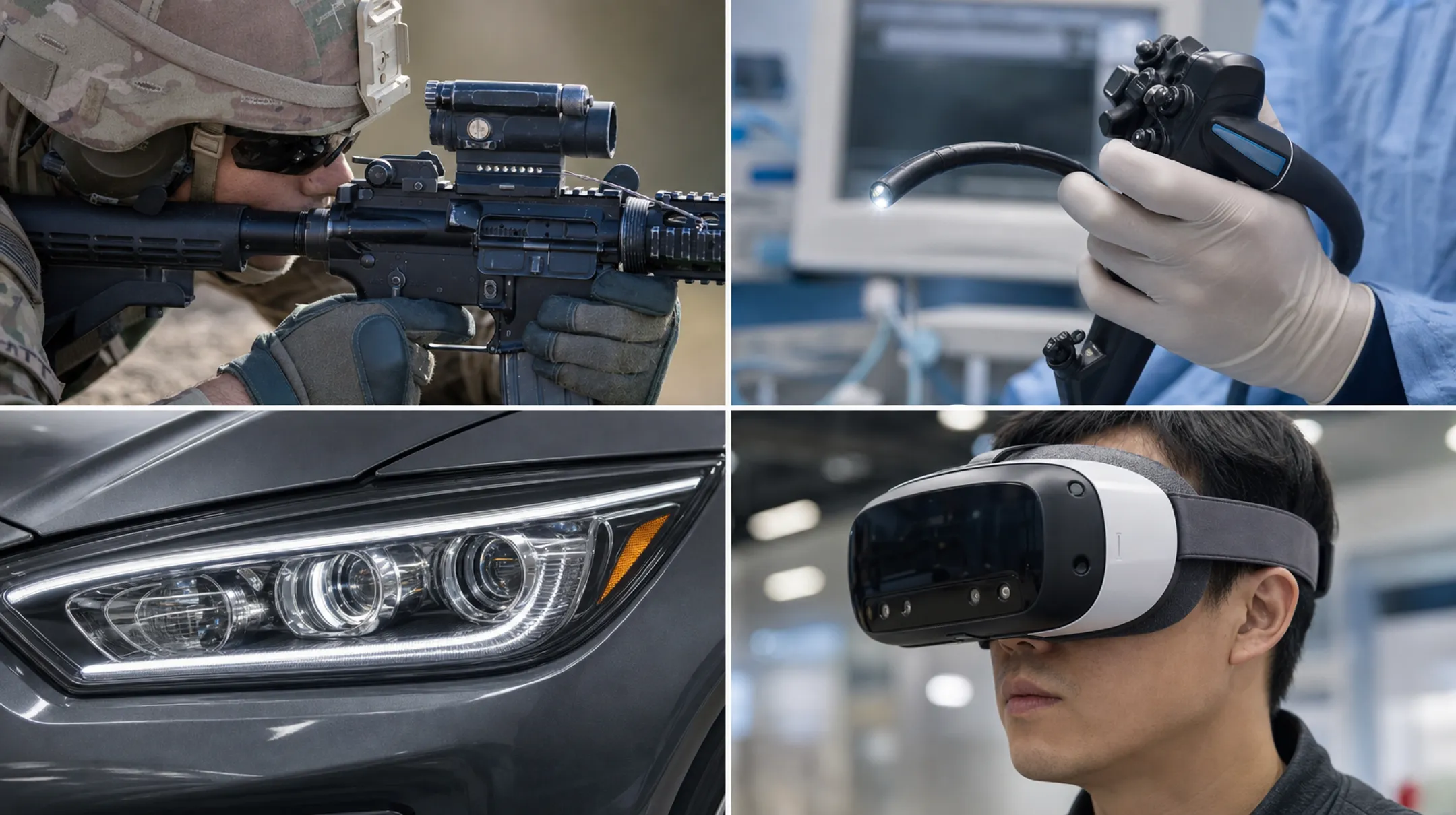 Freeform optics applications across defense medical automotive and AR VR industries