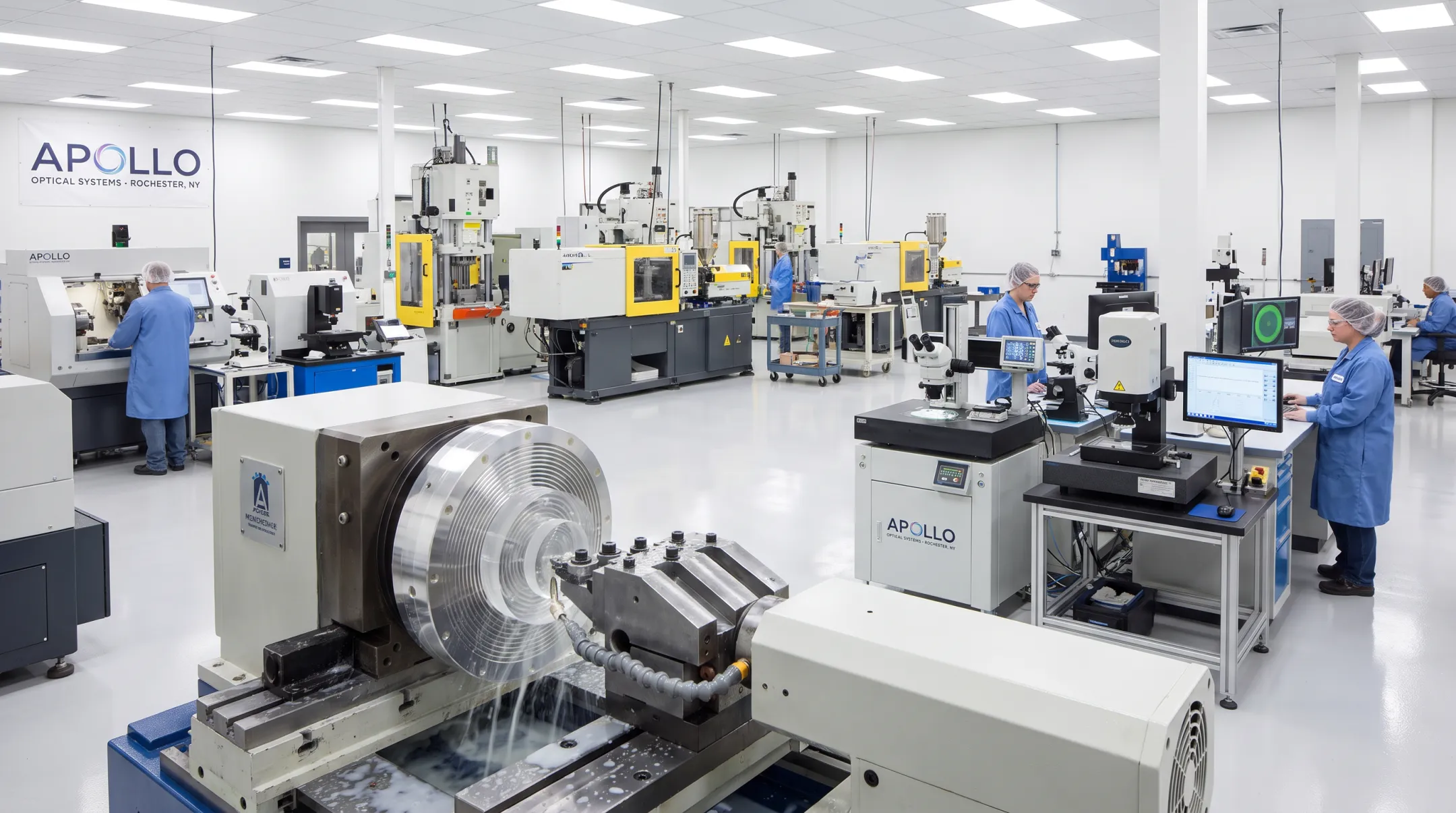 Apollo Optical Systems Rochester NY precision optics manufacturing facility