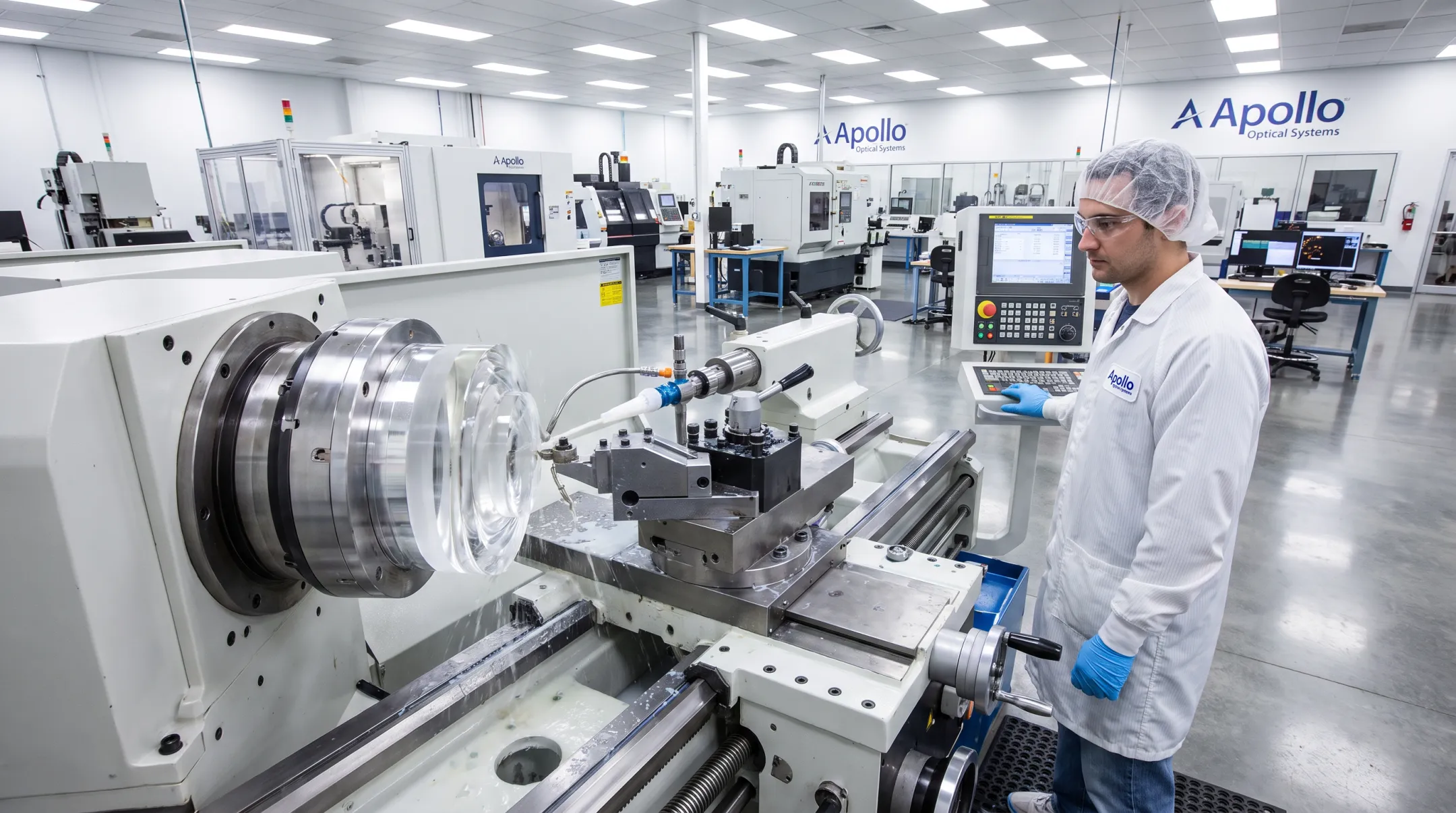Apollo Optical Systems precision diamond turning lathe machining lens components