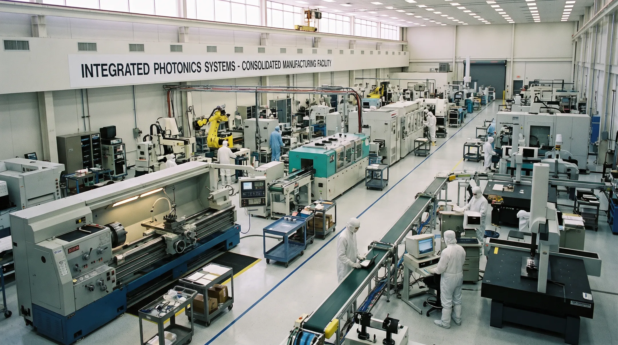Apollo Optical Systems Rochester facility with diamond turning and metrology equipment