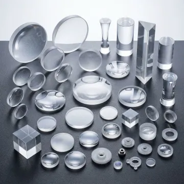 Precision optical components manufactured through plastic injection molding