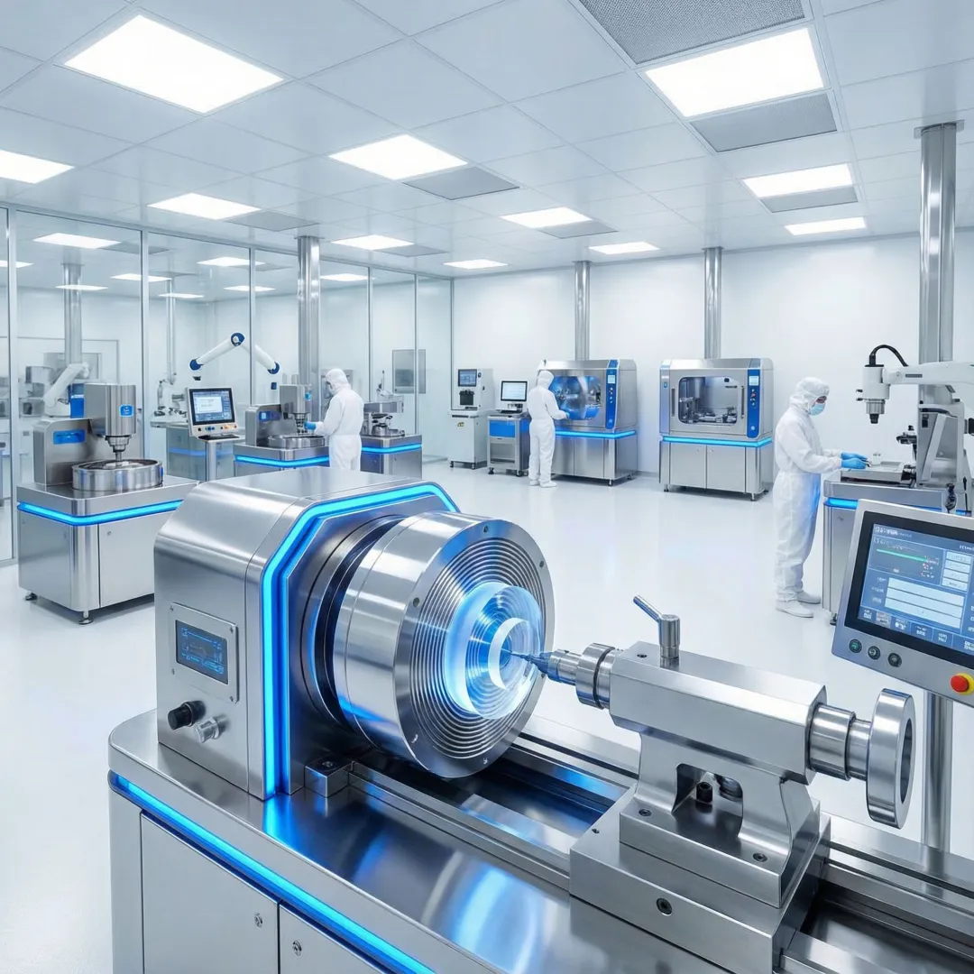 Advanced optical fabrication process in clean room environment