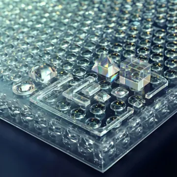 Precision injection molded plastic optical components with high clarity