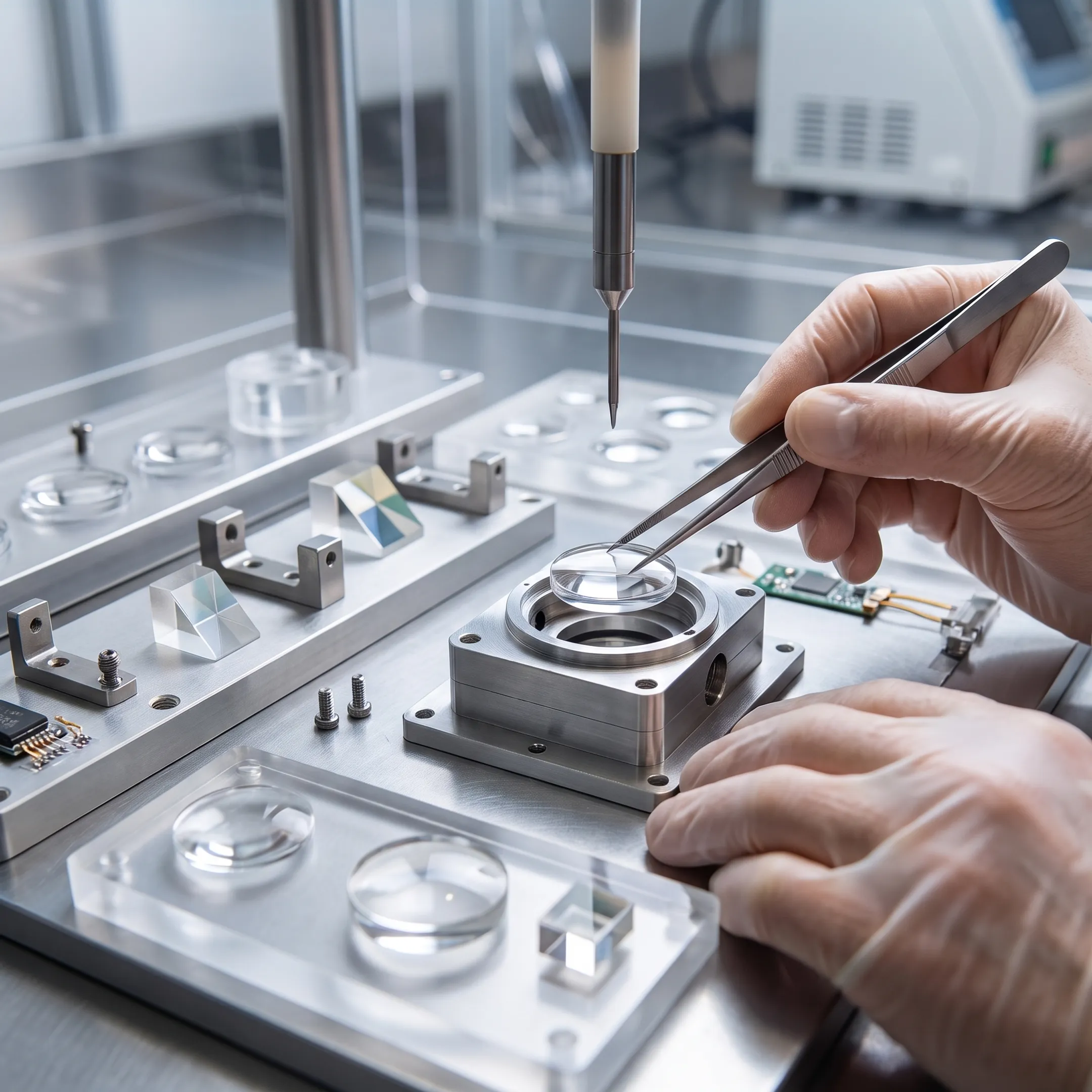 Precision polymer optics for a medical device