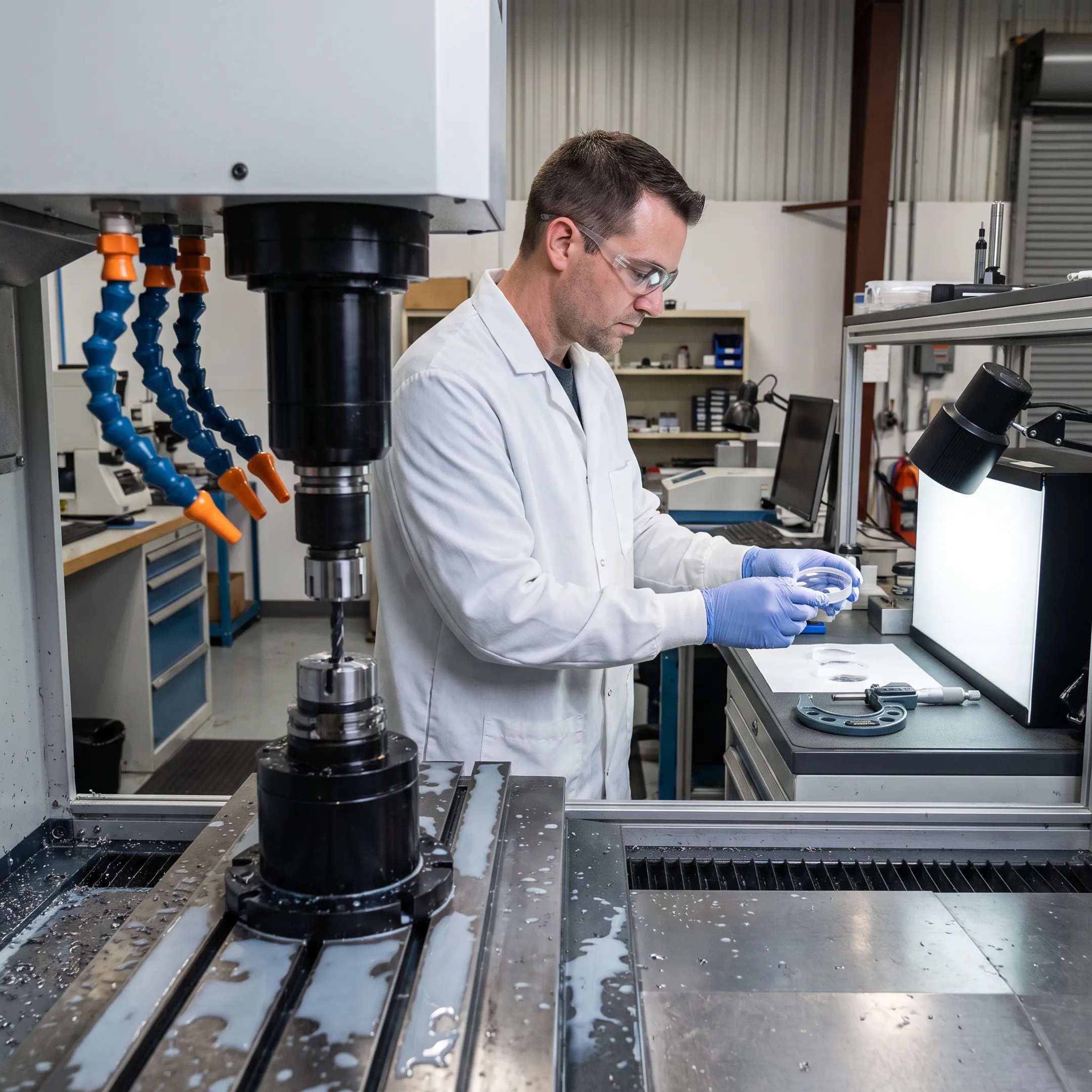Precision optical component production process