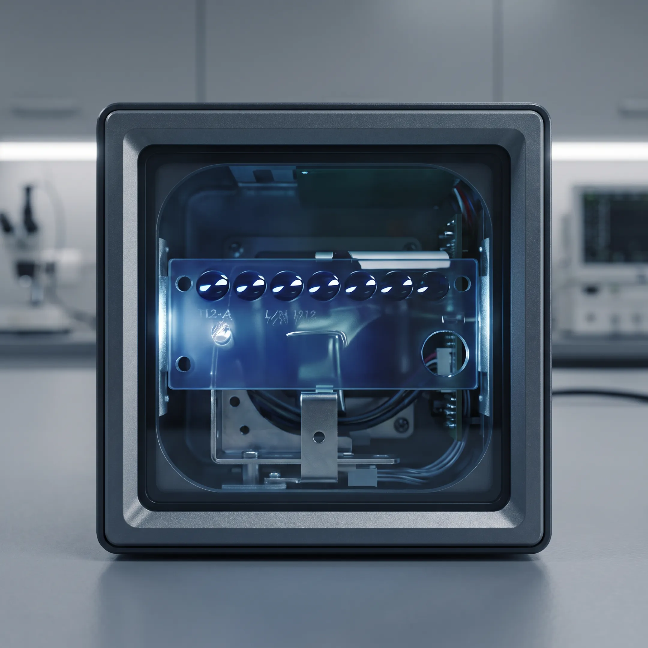 Precision optical component for industrial barcode scanner