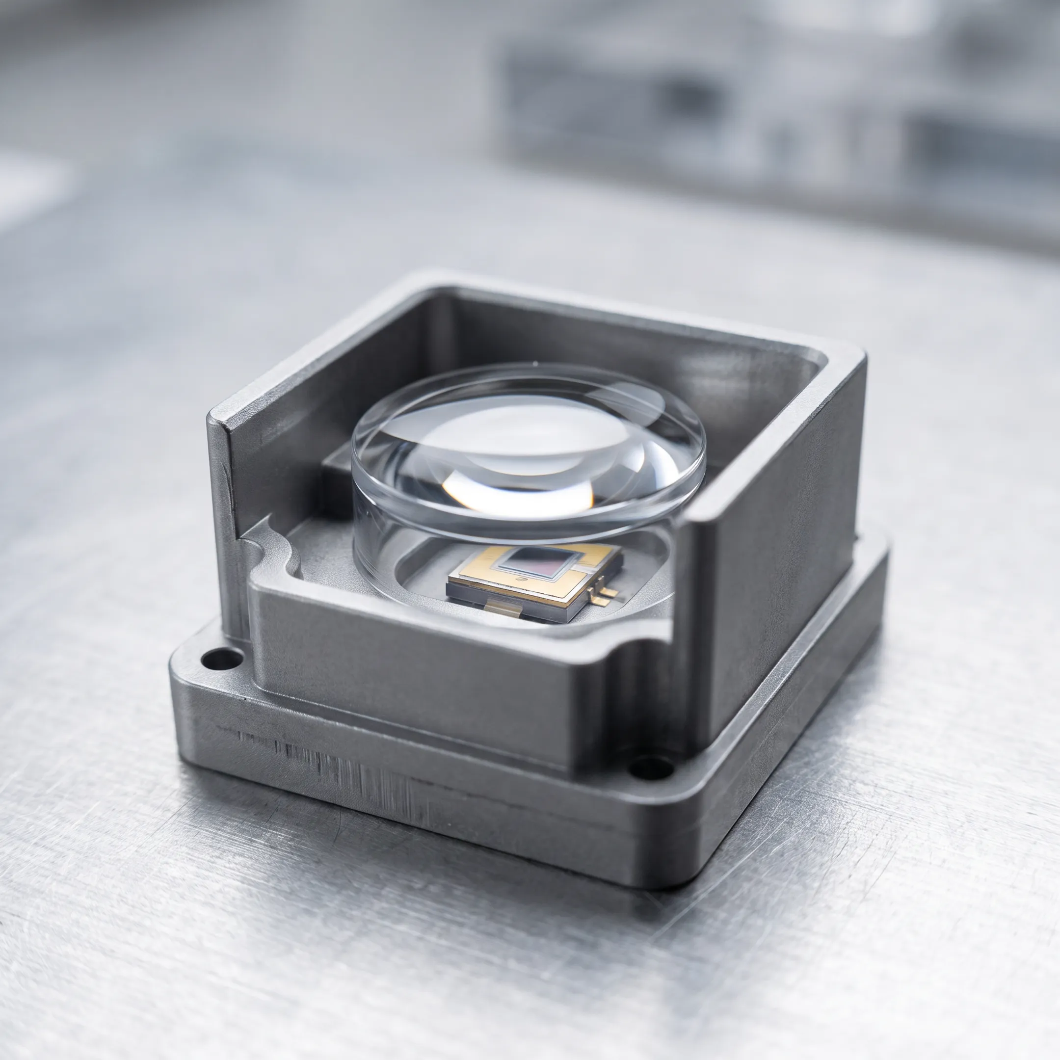 Precision VCSEL collimating optic for a LiDAR module