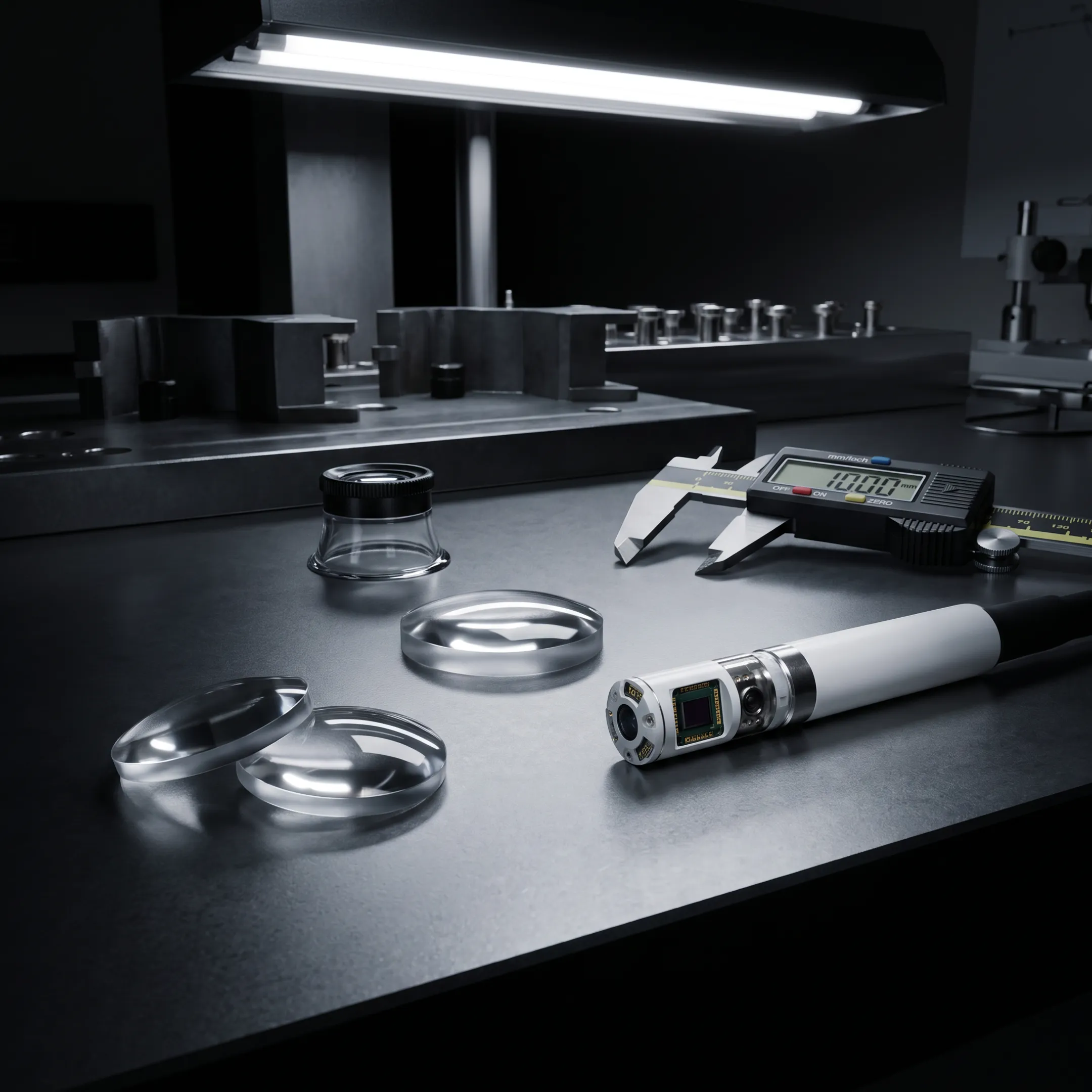 Precision polymer optics for a disposable endoscope