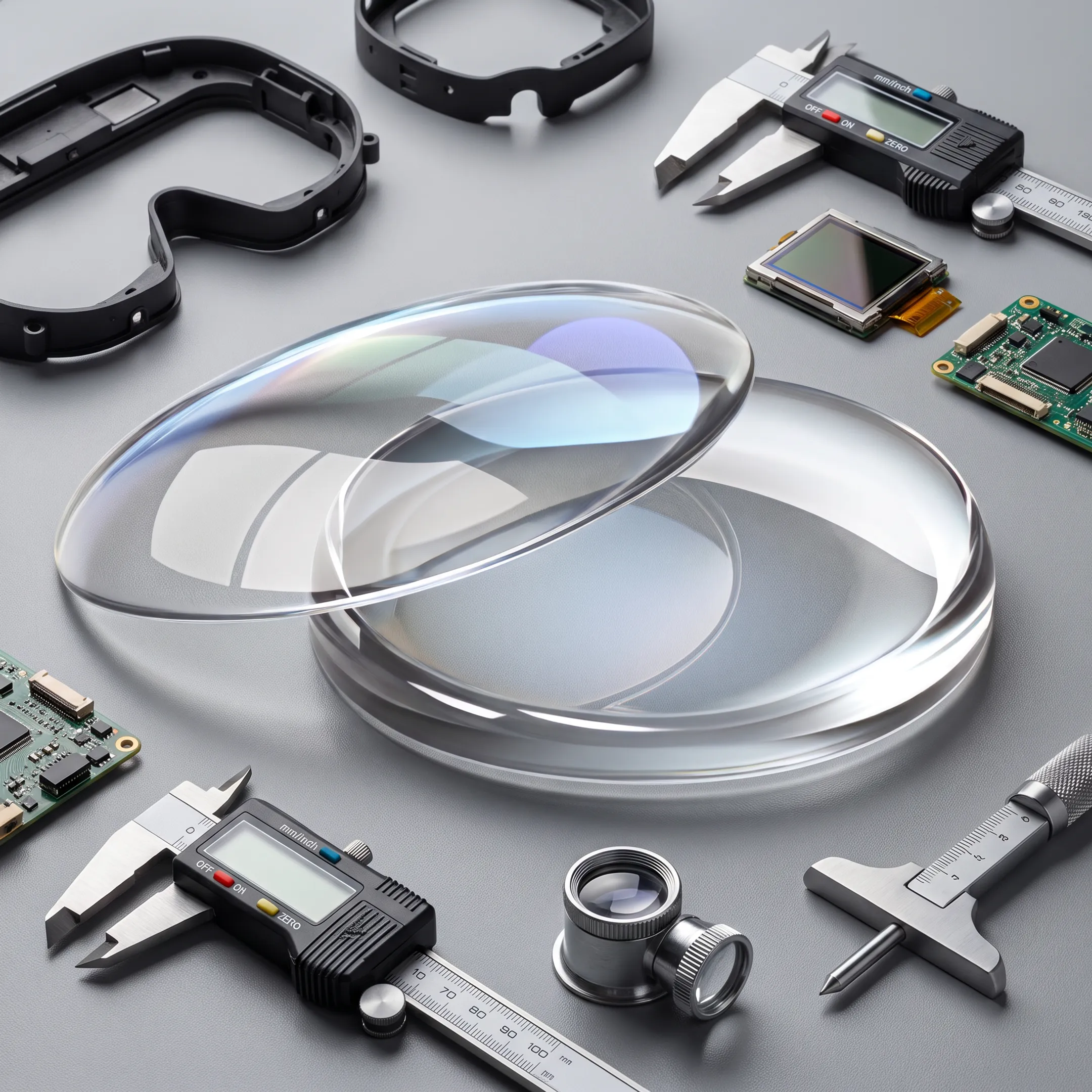 Precision pancake lens component for a VR headset