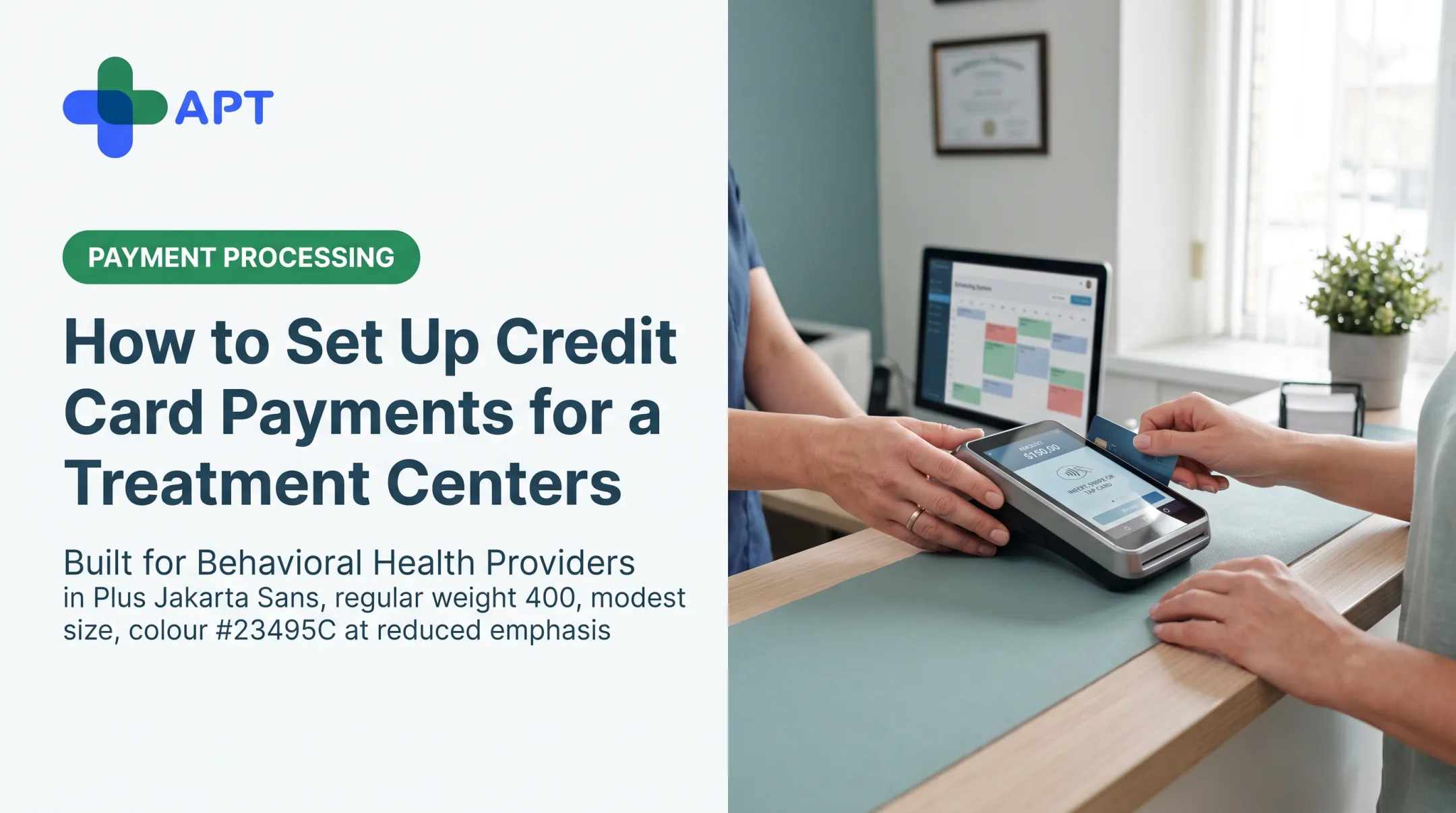 How to Set Up Credit Card Payments for a Treatment Centers