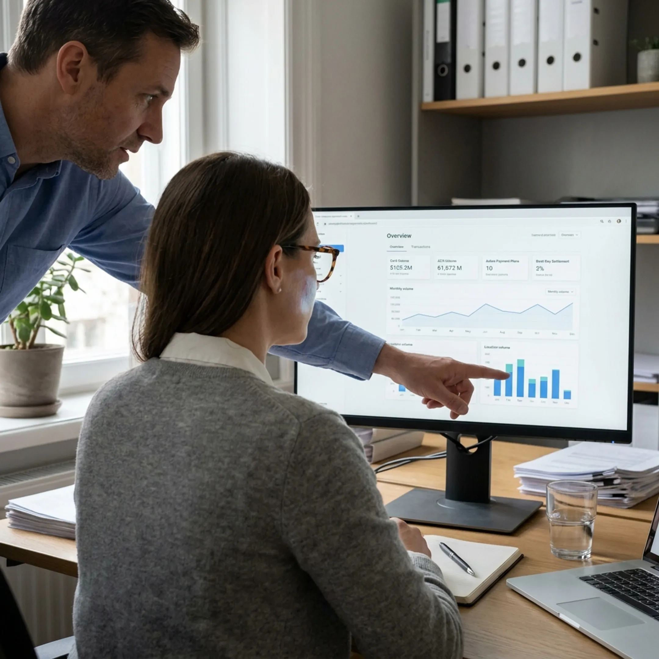 Payment processing dashboard for a multi-location treatment center