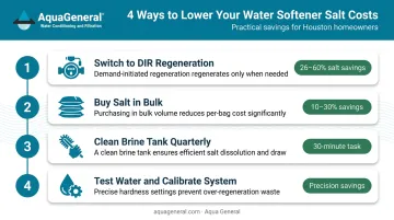 Four strategies to reduce monthly water softener salt costs step-by-step guide