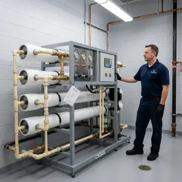 Hospital reverse osmosis water purification system