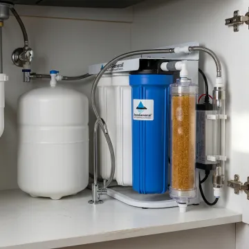 6-Stage RO Water Filter with DI & UV Purification