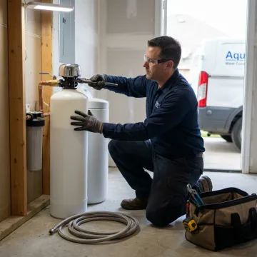 Water softener installation technician