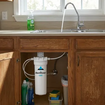 Carbon block water filter for clean drinking water