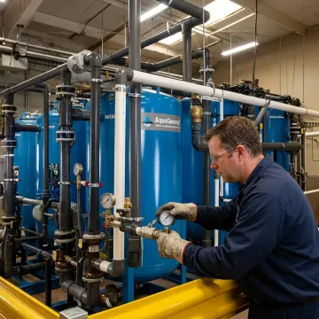 Industrial filtration system in a commercial facility