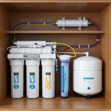 6-stage RO water filter with DI and UV purification