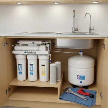 Reverse osmosis system service for clean drinking water