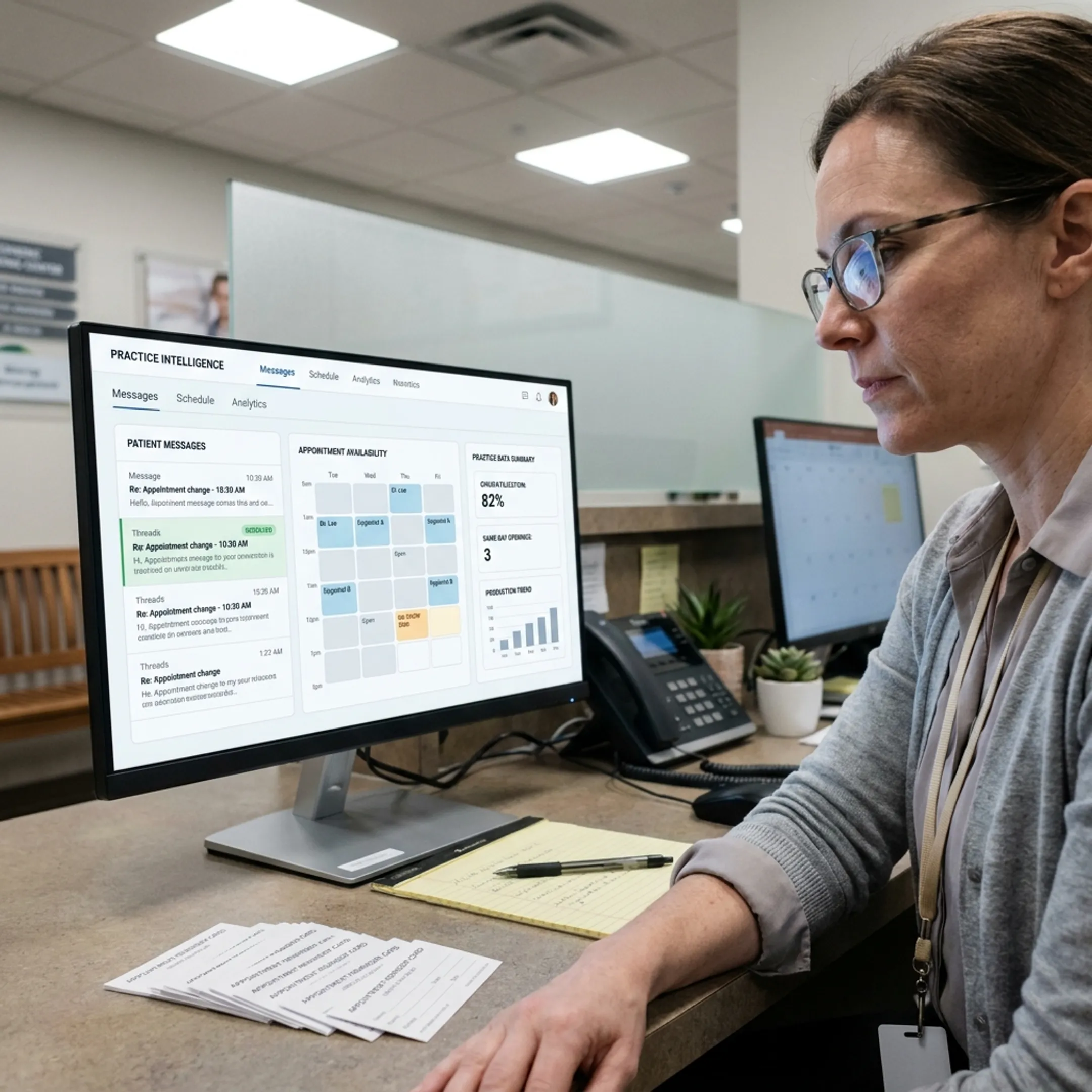 AI dental scheduling platform connecting patient messages with appointment availability