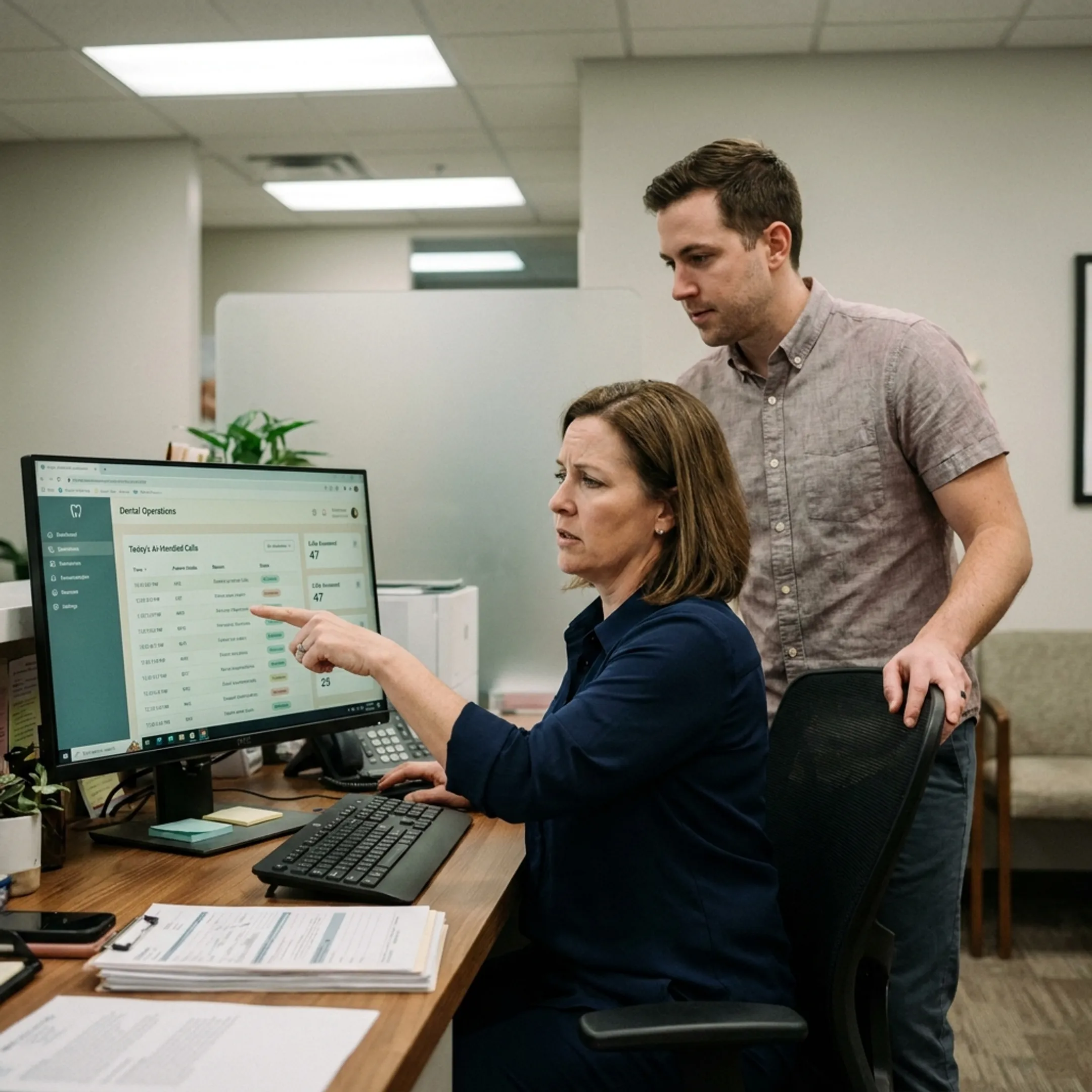 AI voice agent assisting a healthcare practice with patient communication
