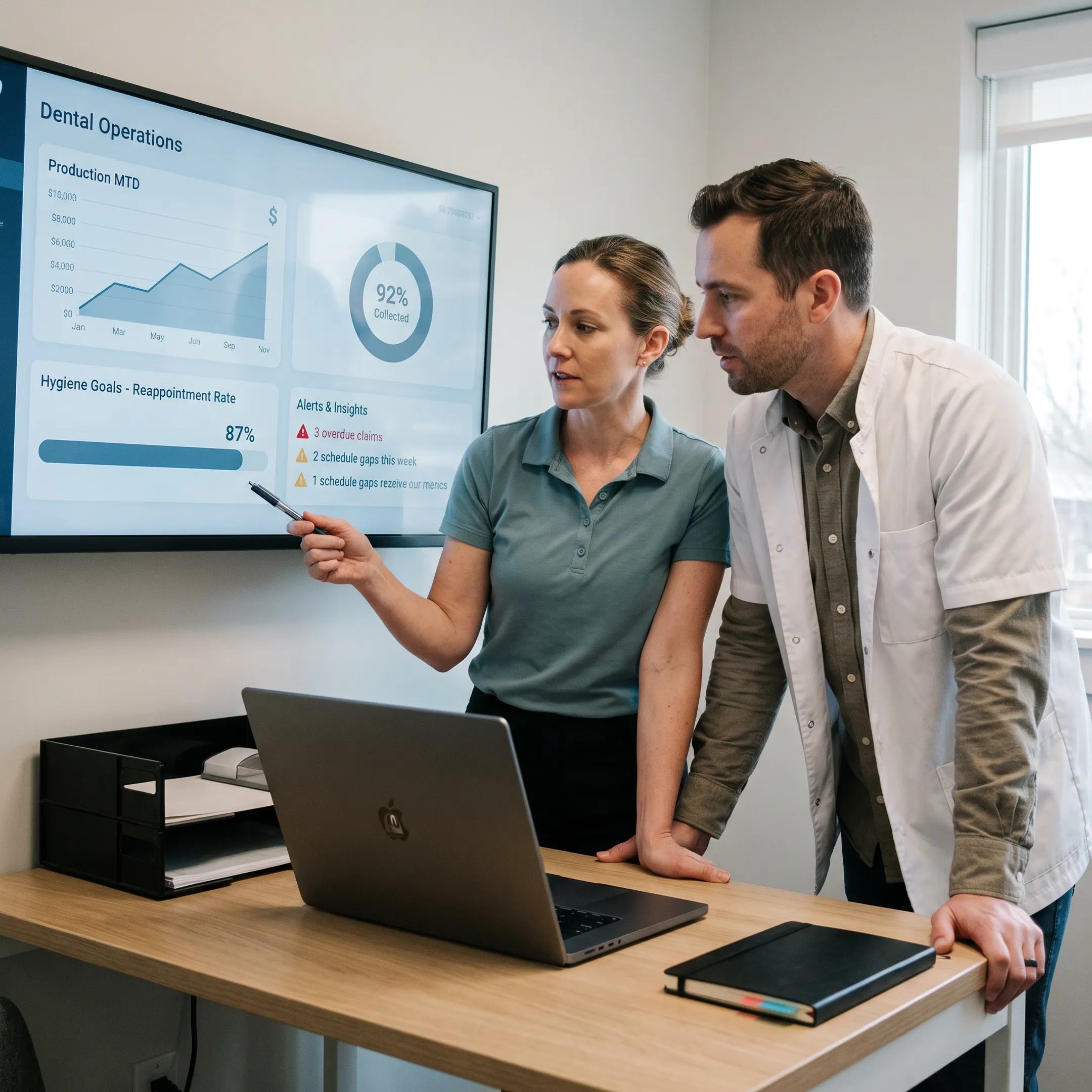Collaborative Team Dashboards for Dental Practices