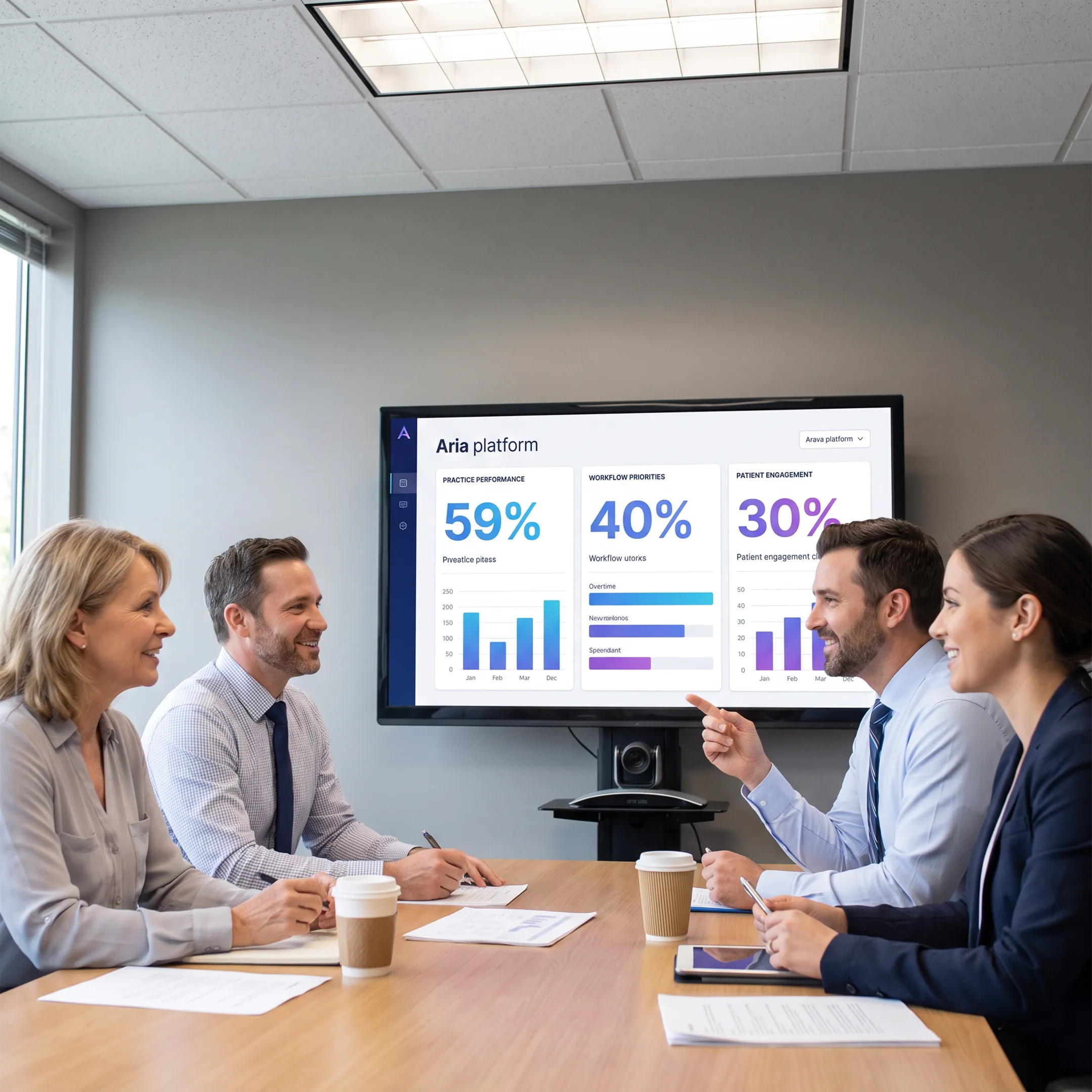 DSO operations team using a connected dental intelligence platform