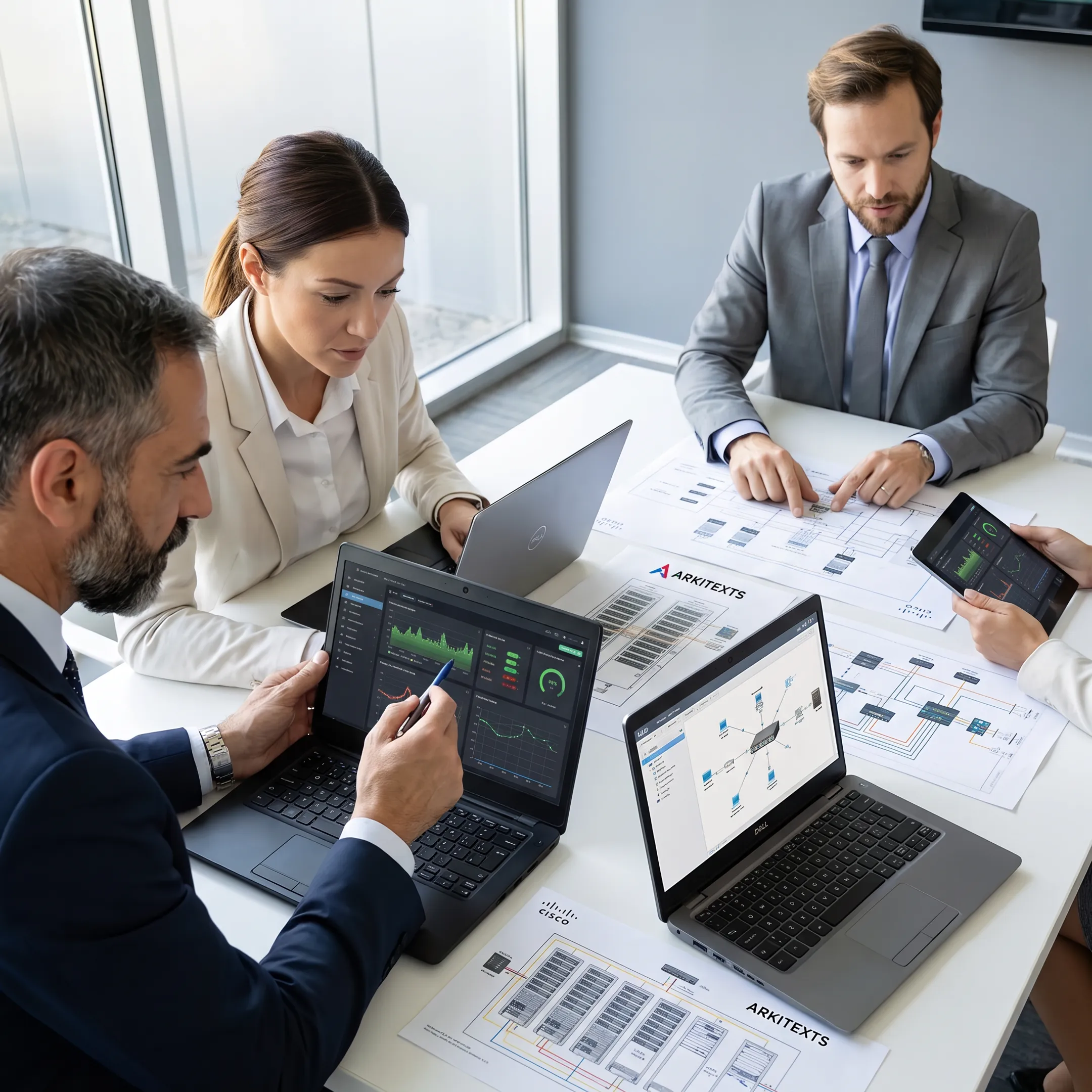 IT team collaborating on technology strategy