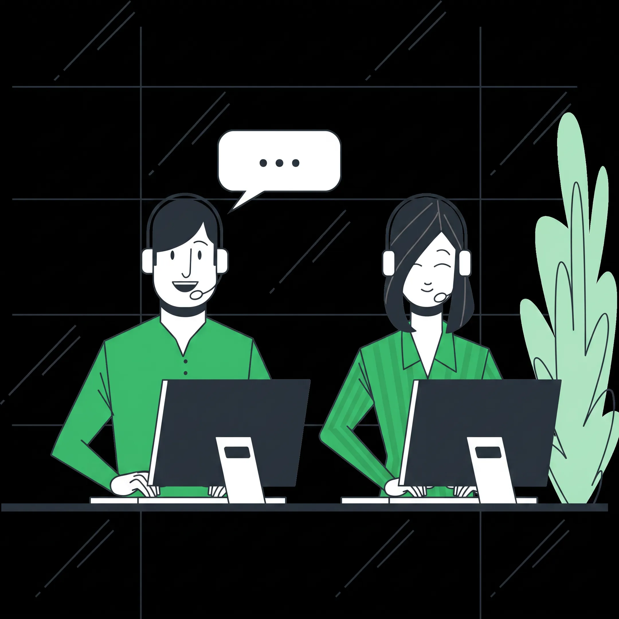 Business team planning managed IT strategy