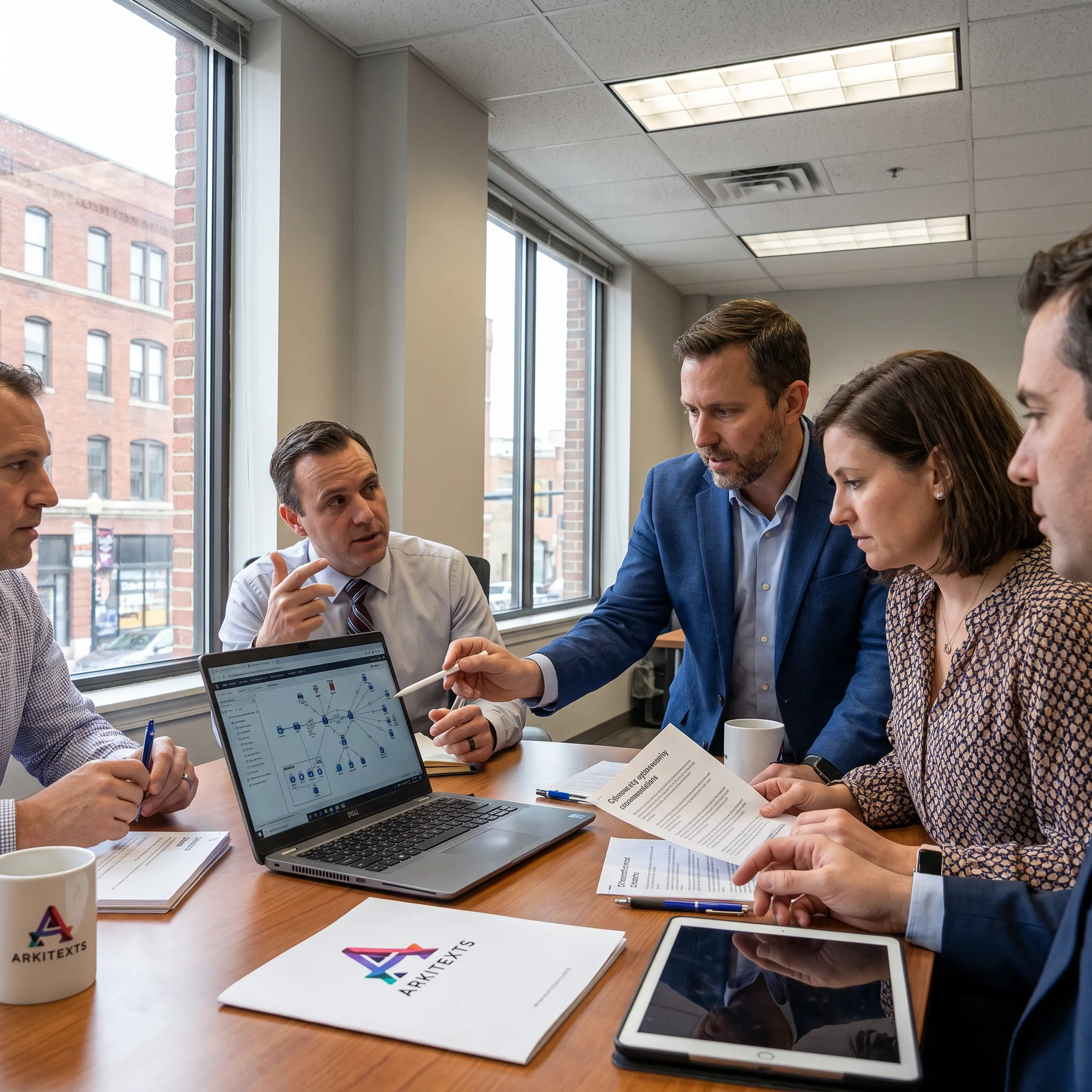 Business leaders reviewing managed IT options