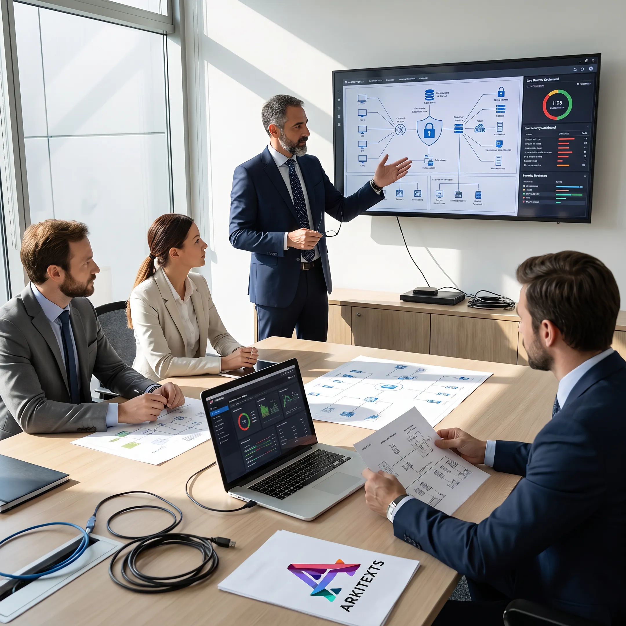 Business leaders planning managed IT strategy