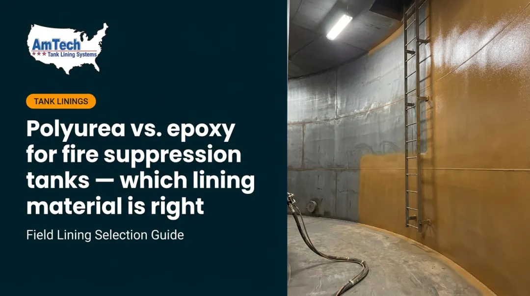 Polyurea vs. epoxy for fire suppression tanks — which lining material is right