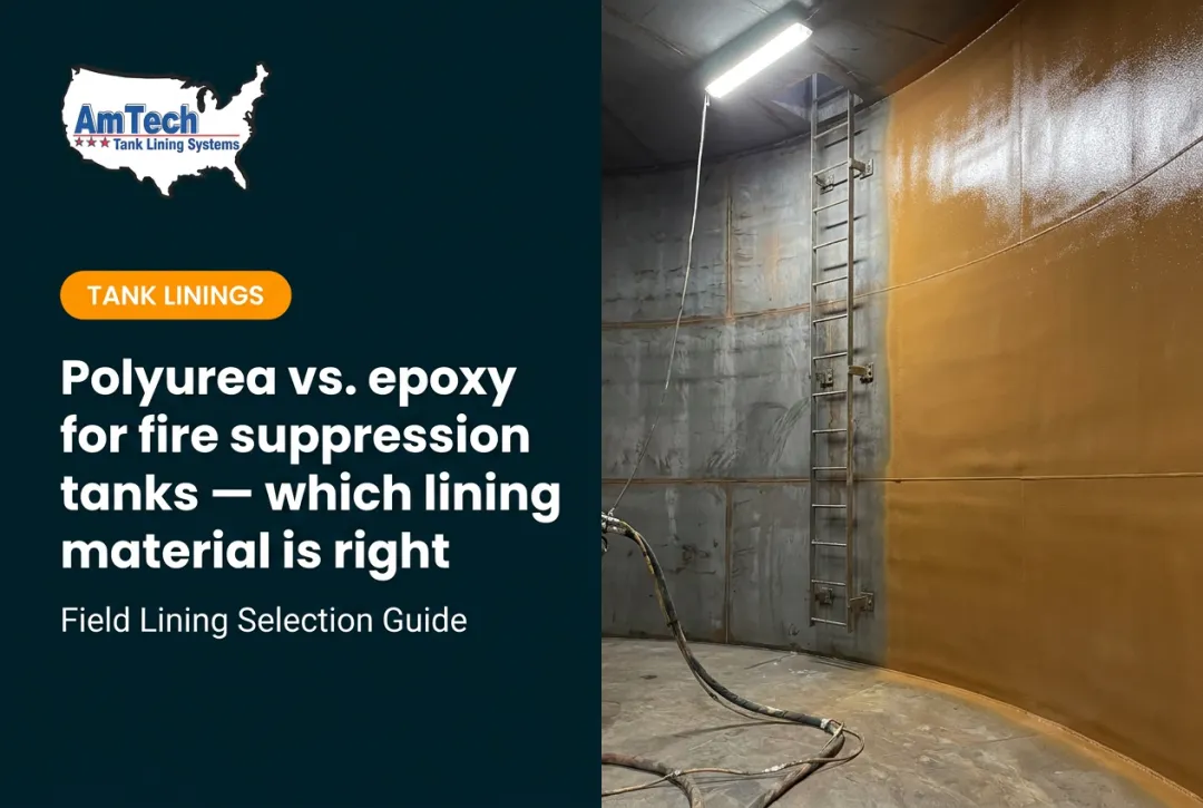 Polyurea vs. epoxy for fire suppression tanks — which lining material is right