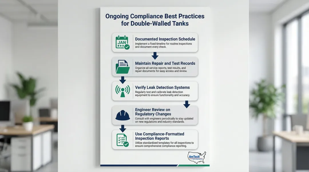 5 best practices for ongoing double-walled tank regulatory compliance over time