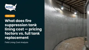 What does fire suppression tank lining cost — pricing factors vs. full tank replacement