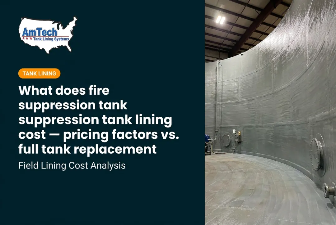 What does fire suppression tank lining cost — pricing factors vs. full tank replacement