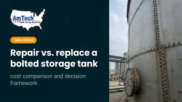Repair vs. replace a bolted storage tank — cost comparison and decision framework