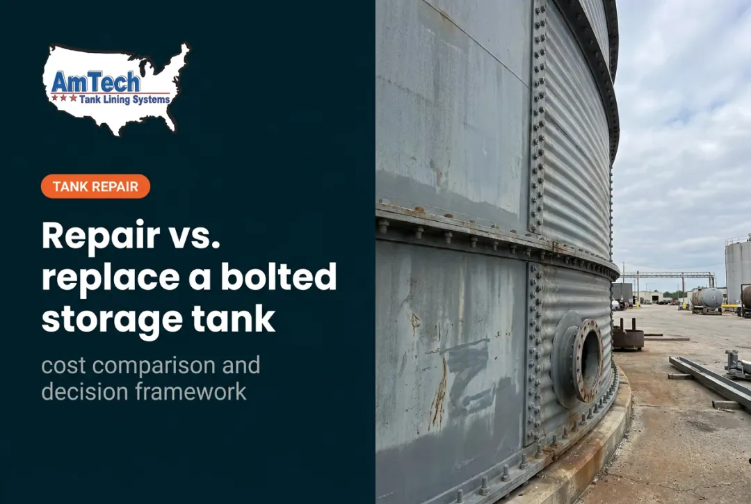 Repair vs. replace a bolted storage tank — cost comparison and decision framework