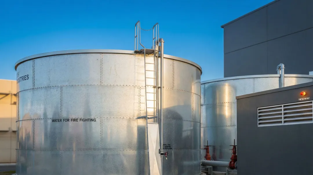 Fire sprinkler system failing due to inadequate water pressure and supply issues