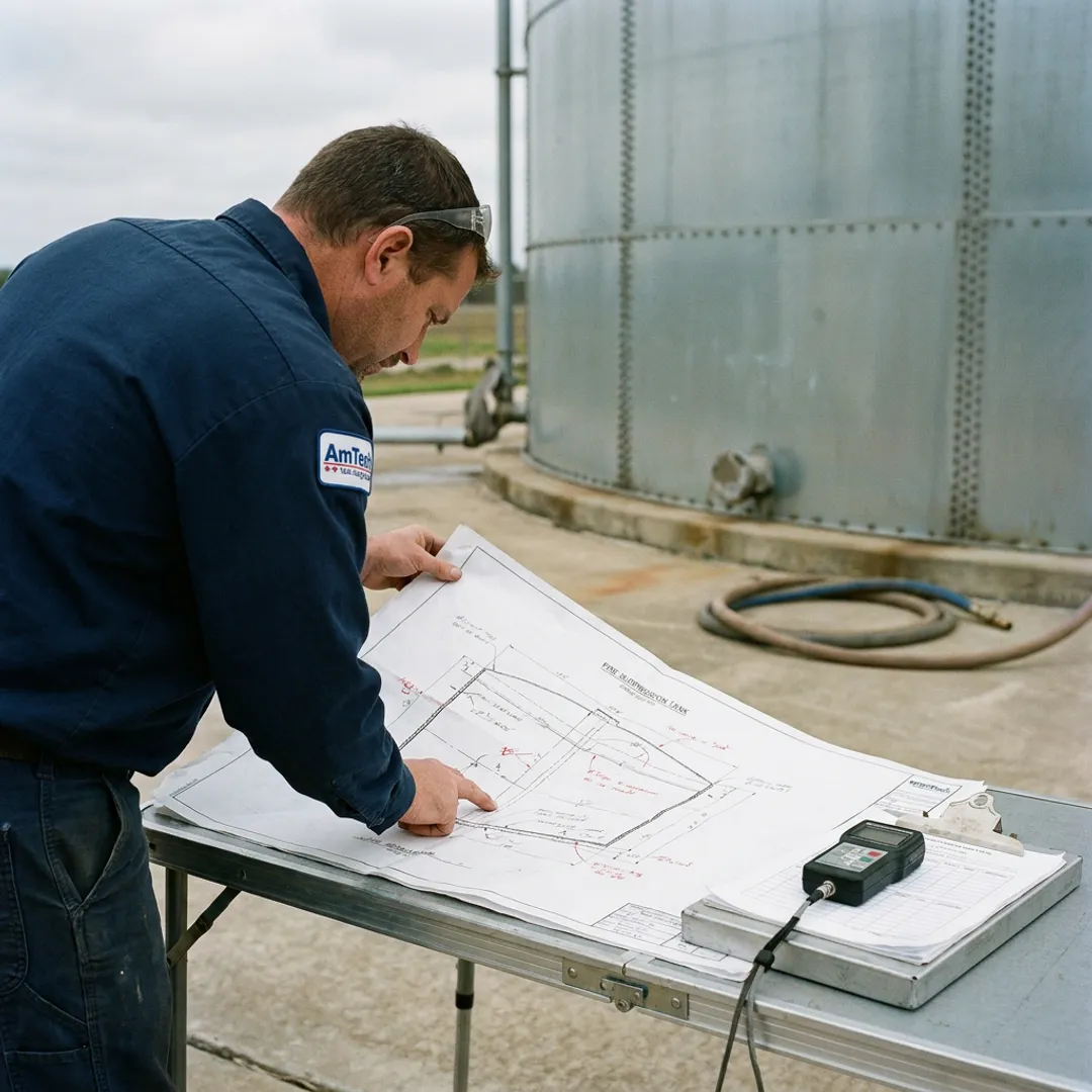 Tank compliance inspection process