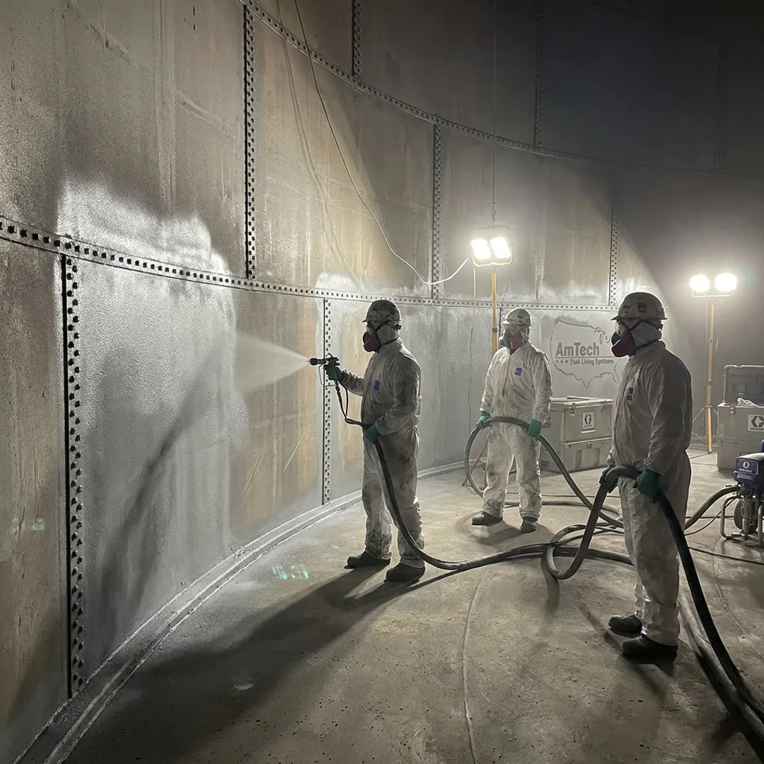 Core service page — coating & sealing bolted storage tanks