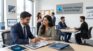 Artemisia College placement cell guiding students through portfolio and interview preparation