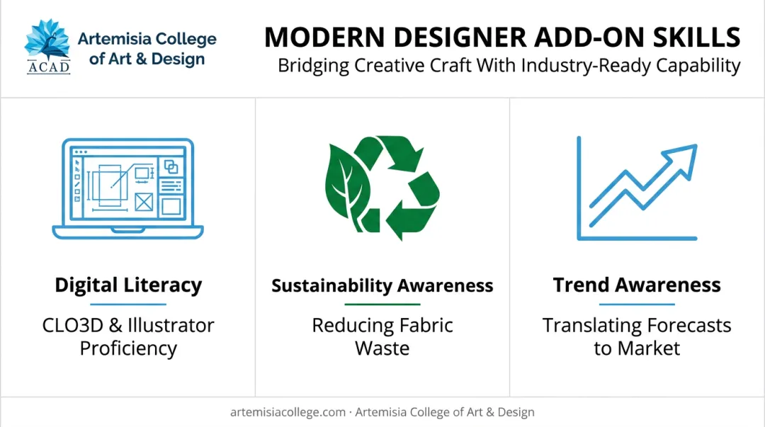 Three key skills recruiters expect: digital tools sustainability and trend awareness